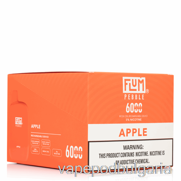 Vape Bulgaria [10-pack] Flum Pebble 6000 за еднократна употреба
